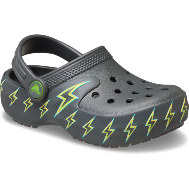 Crocs Børnesko Classic Bolt Lights Clog T Carbon