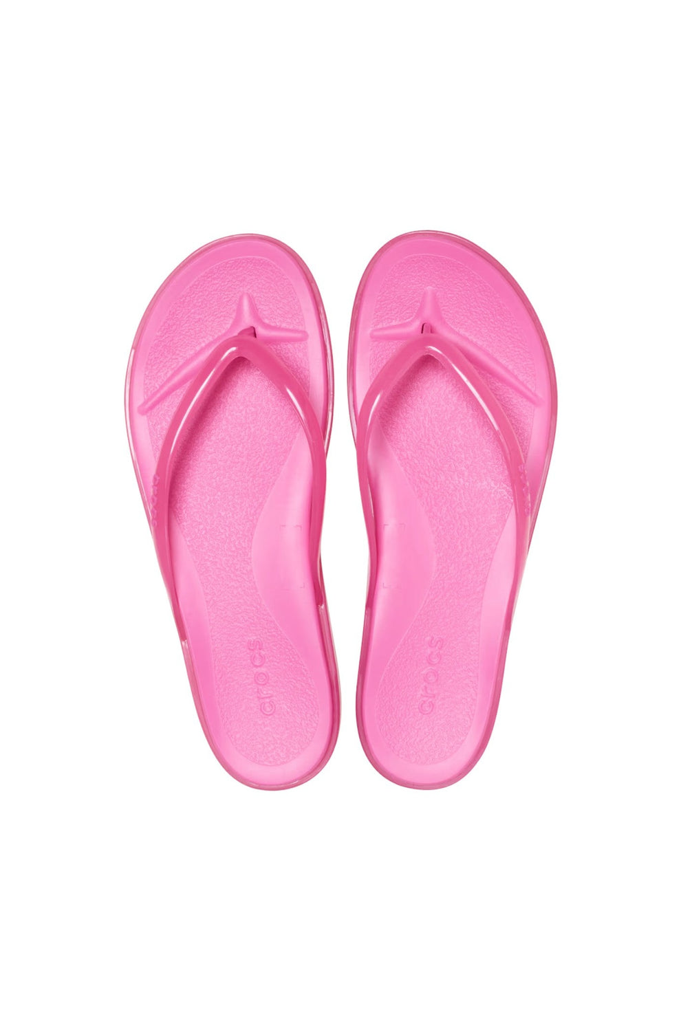 Crocs Miami Jelly Round Toe Flip Pink Lemonade