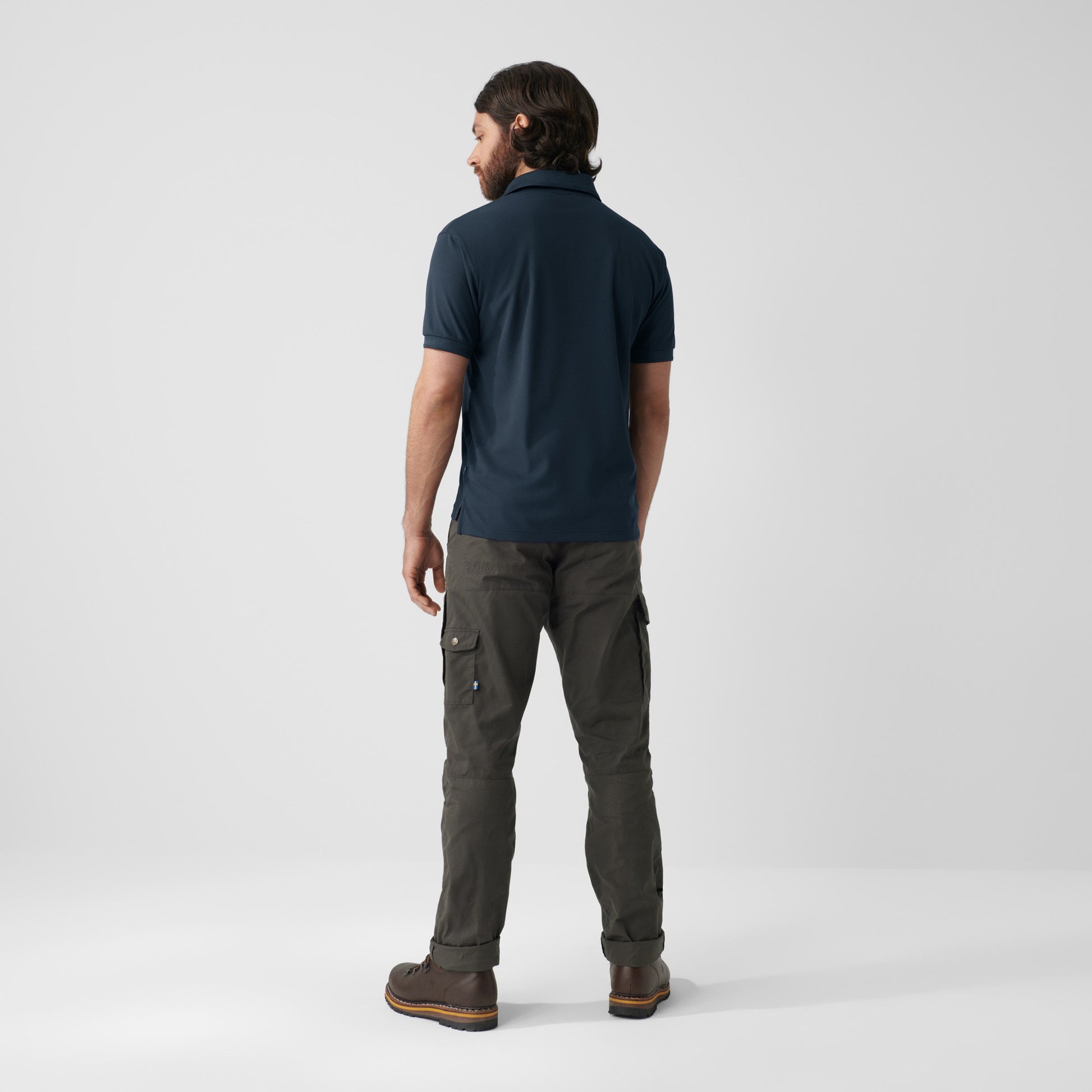 Fjällräven M Crowley Pique Polo Blueback