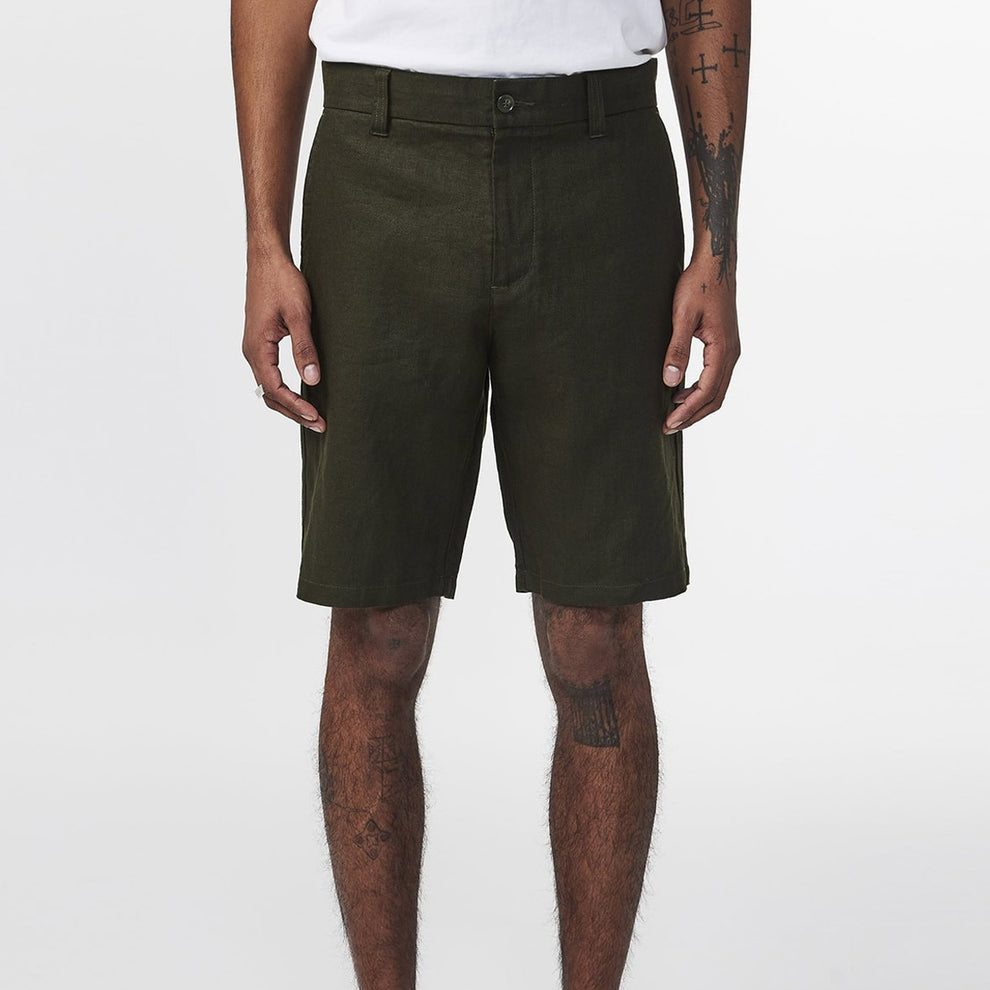 NN07 M Crown Hør Shorts 1454 Rosin