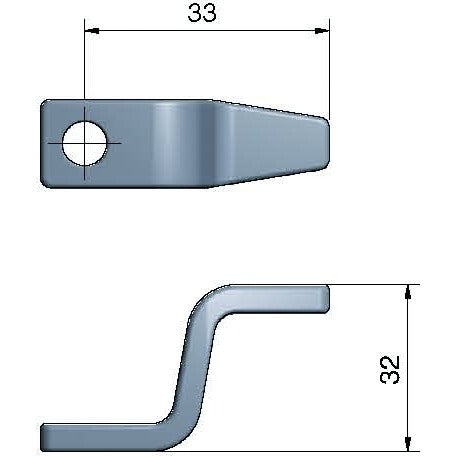 Roca rigel 2,5" kort, lang