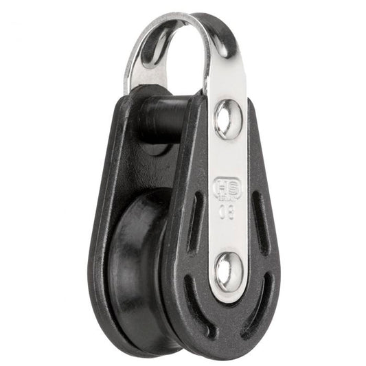 Blok fiber 1-sk. m/fast bøjle