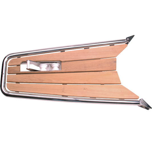 Stævnplatform med ankerrulle, 140x62,5 cm