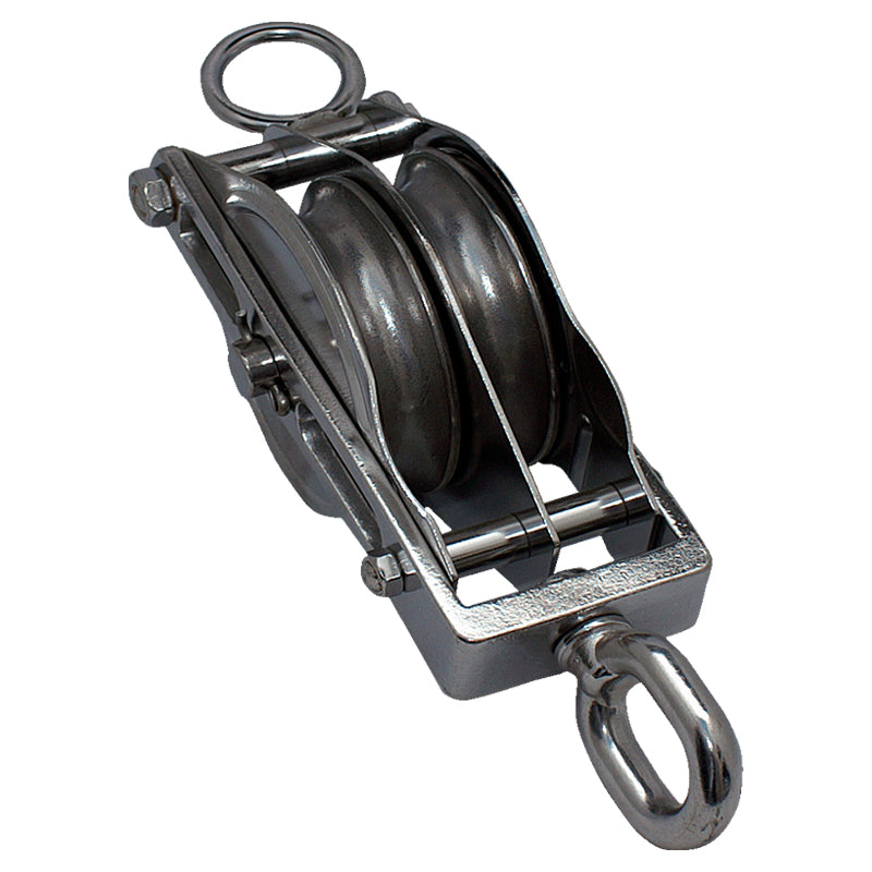 Londonblok rustfri 2-sk. m/øje & hundsvot