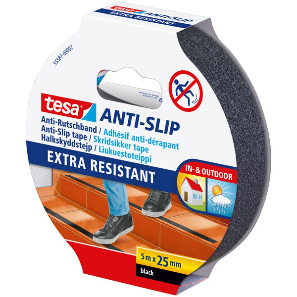 Tesa skridsikker tape sort, 50mm