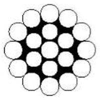 Stålwire rustfri 1x19