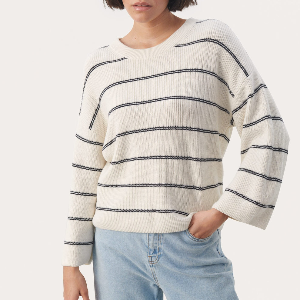 Part Two W ElysiaPW Strik Dark Navy Stripe