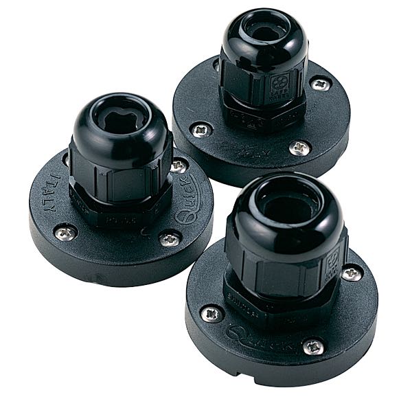 Quick kabelgennemføring Ø10-17mm slagfast plast
