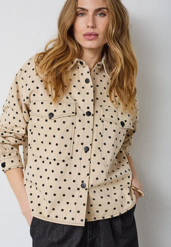 Co´Couture Diddicc Dot Shirt Bone