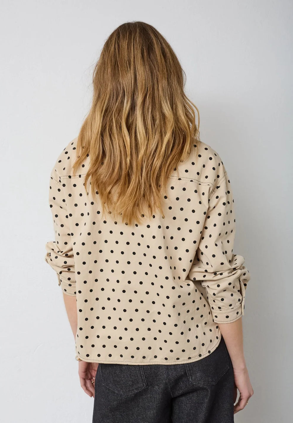 Co´Couture Diddicc Dot Shirt Bone