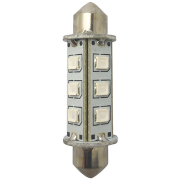 1852 LED lantern pinolpære 42mm 10-36Vdc grøn, 2 stk