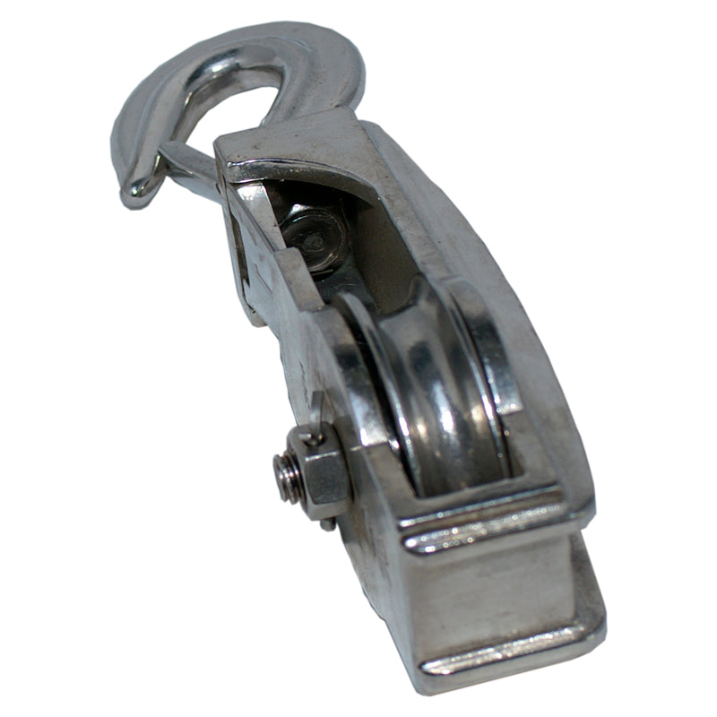 Kasteblok rustfri 1-sk. m/krog