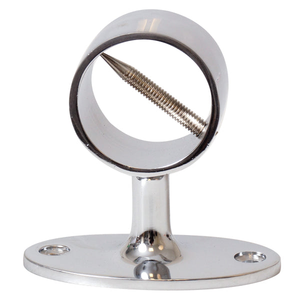 Gelænderholder til tov, krom