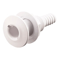 Skroggennemføring plast lige Hvid