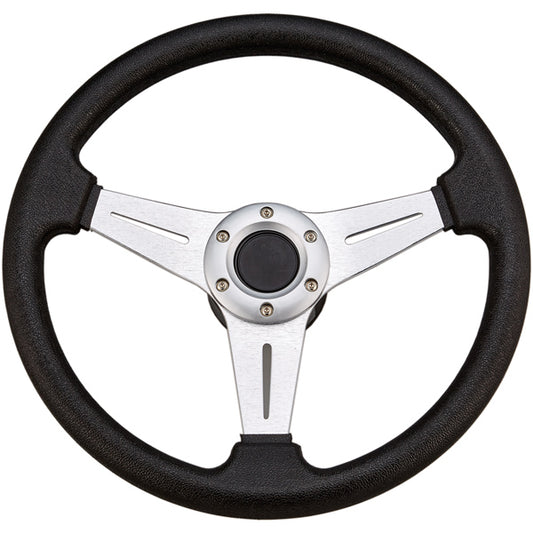 Sportsrat sort med alu, Ø 338mm