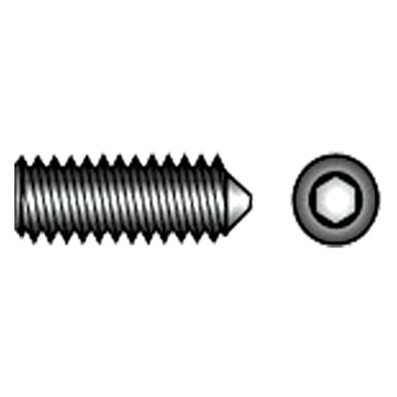 Pinolskrue rustfri m/spids ende