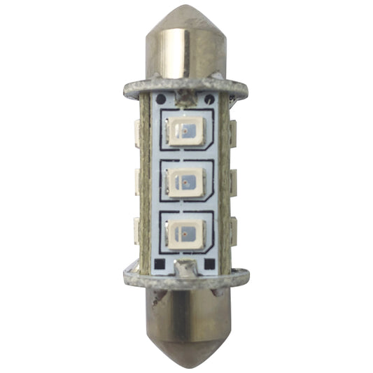 1852 LED lantern pinolpære 37mm 10-36Vdc rød, 2 stk