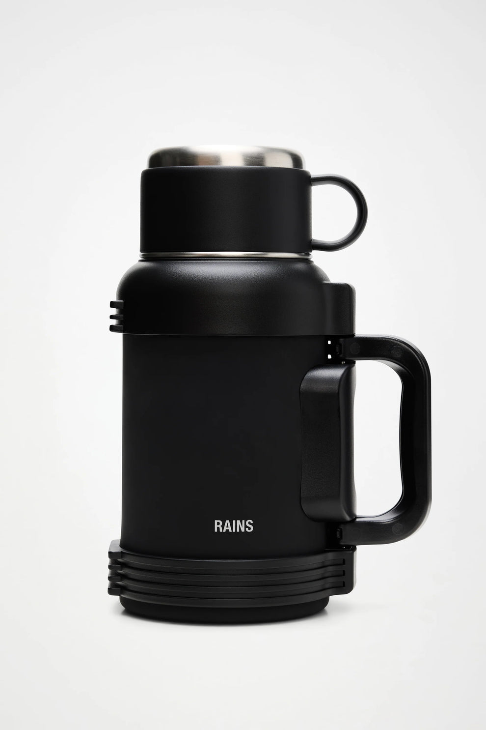 Rains Stainless Steel Tumble Vacuum Flask 1300 ml Black