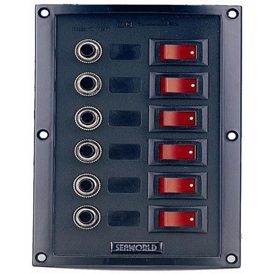 El-panel plast med termosikring