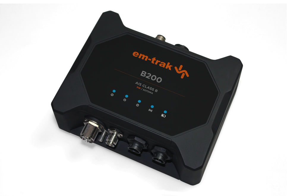 em-trak B200 SOTDMA Klasse B Transponder m. Wi-Fi, Bluetooth og 5W sendestyrke 429-0007