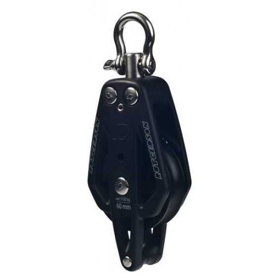 Rutgerson enkeltblok med hundsvot 50mm