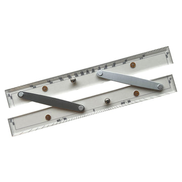 Parallellineal med aluminiumsbeslag