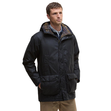 Barbour M Bedale Wax Parka Navy