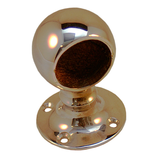 Gelænderholder forkromet lukket