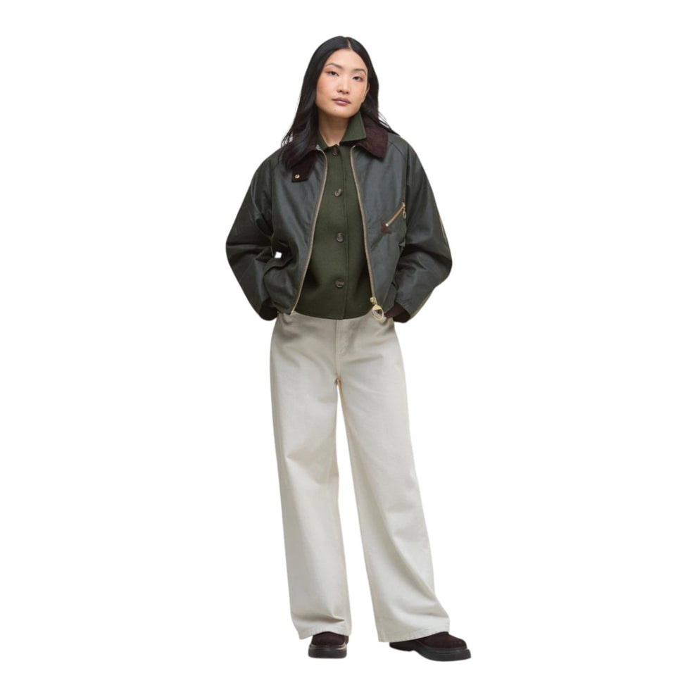 Barbour Arlene Wax Jacket Olive