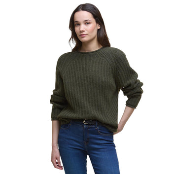 Barbour W Bamburgh Knitted Jumper Olive