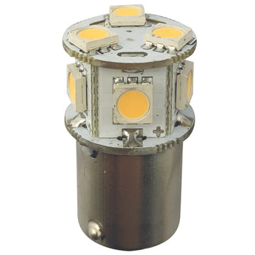 1852 LED bajonet BA15S Ø19x33mm 10-36Vdc, 2 stk