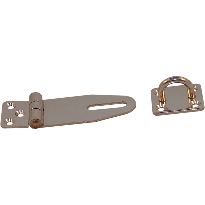 Hængelåsoverfald med låseøje rustfrit