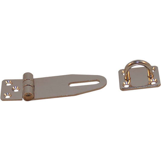 Hængelåsoverfald med låseøje rustfrit