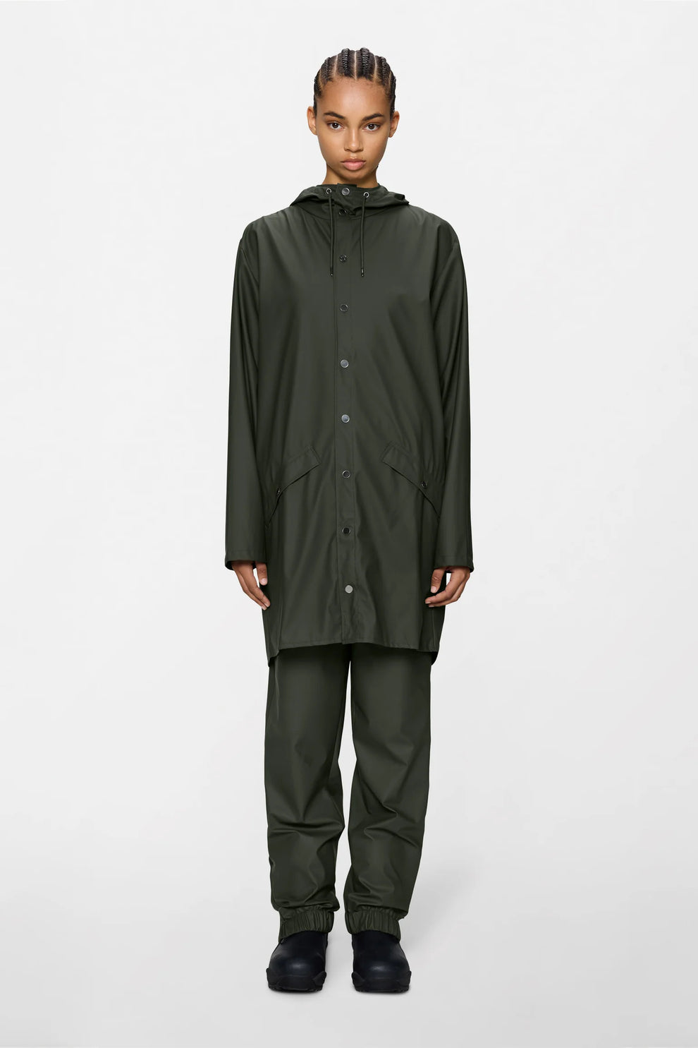 Rains U Long Jacket W3 Green