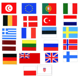 Gæsteflag 45 x 30 cm.