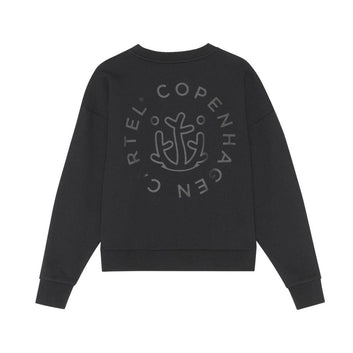 Copenhagen Cartel W Ocean Weed Crop Sweat Nero