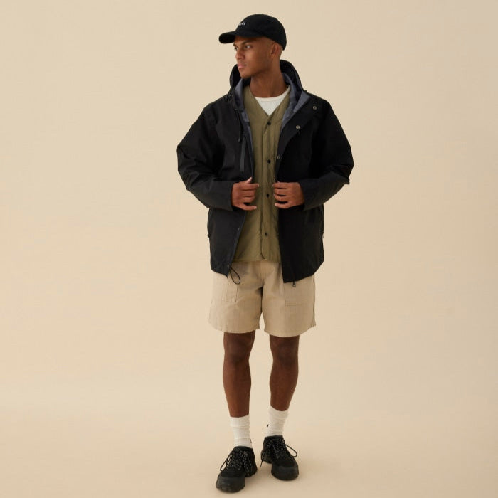 Forét Hawk Washed Cap Black/Black