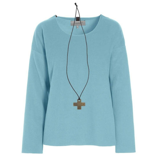 Henriette Steffensen W Bluse Med Rund Hals Salvie