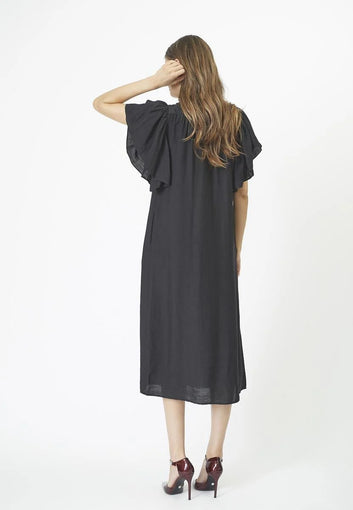 Co'Couture W Hera ss Frill Dress Black