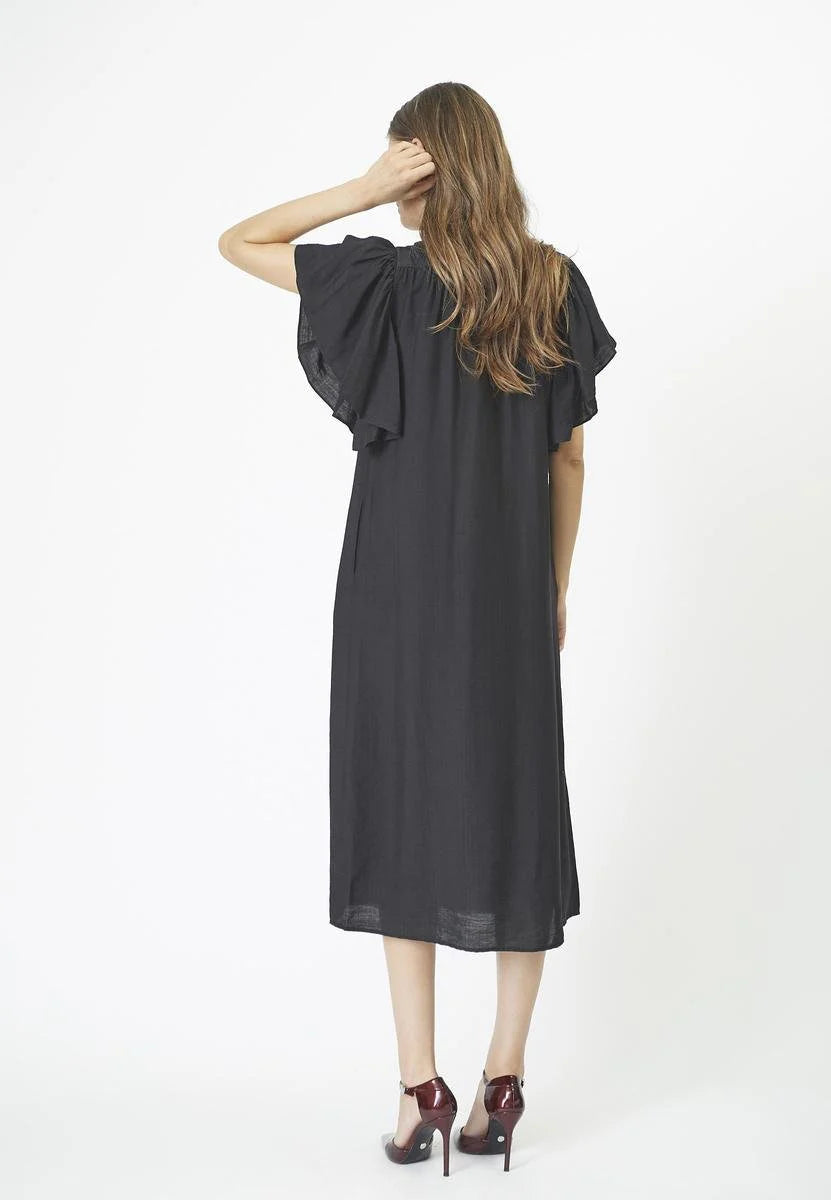 Co'Couture W Hera ss Frill Dress Black