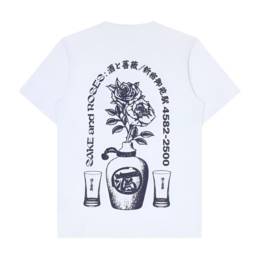 EDWIN U Sake and Roses T-Shirt White