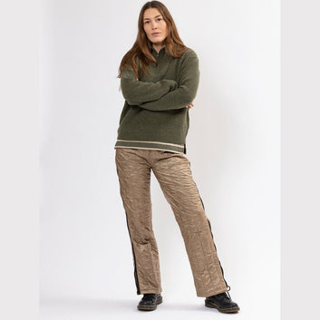 Blue Sportswear W Hollis 1/2 Zip Wool Knit Hunter Green Melange