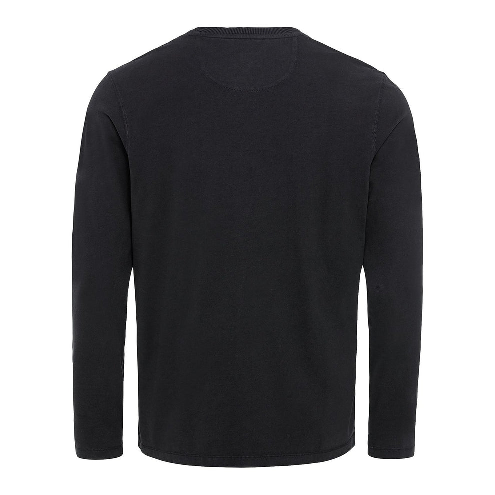 Camel Active M Henley Langærmet Bluse Sort