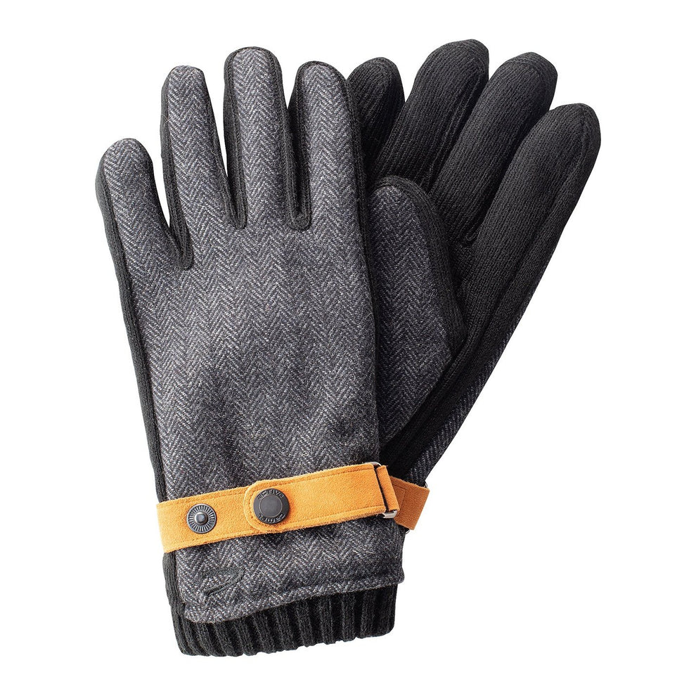 Camel Active M Gloves with Strap Black Grey