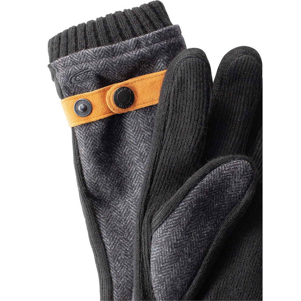 Camel Active M Gloves with Strap Black Grey