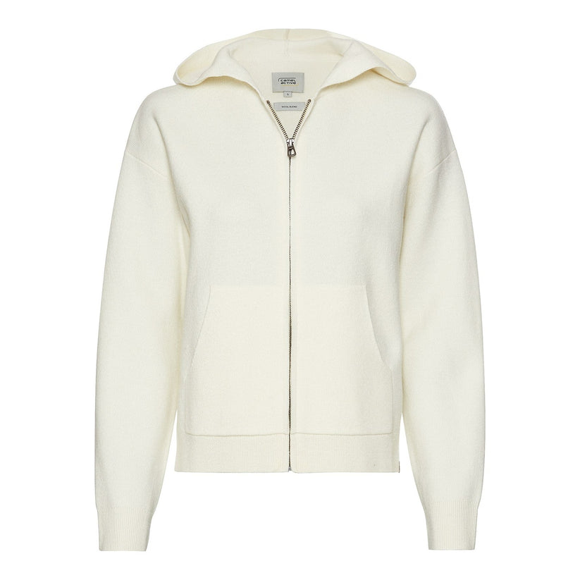Camel Active W Cardigan m Hætte Bone White
