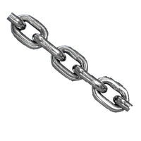 Kæde blank/sort kortleddet