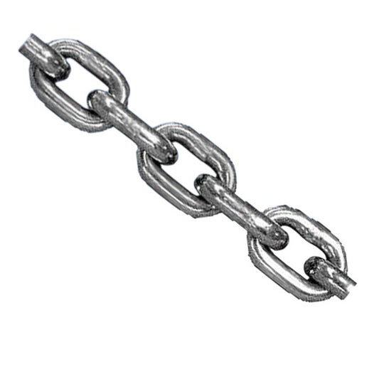 Kæde blank/sort kortleddet