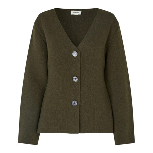Modström W KlaytonMD Cardigan Dark Coffee