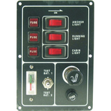 Kontaktpanel med 3 kontakter